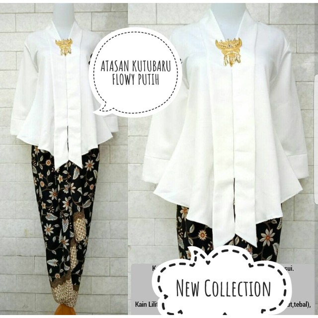 Atasan Kebaya Modern Warna Putih