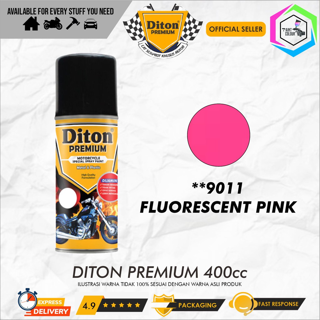 Diton PREMIUM 9011** Fluorescent Pink Cat Semprot /Pylox/Samurai/Helm