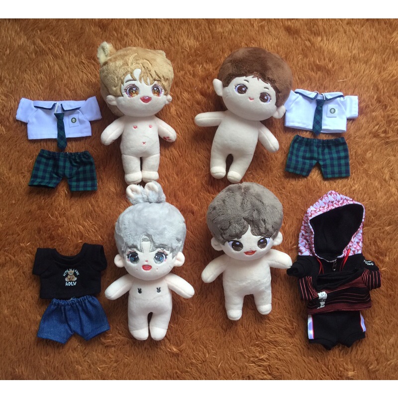 doll nct wayv 20cm + clothes lucas, winwin, kun, doyoung