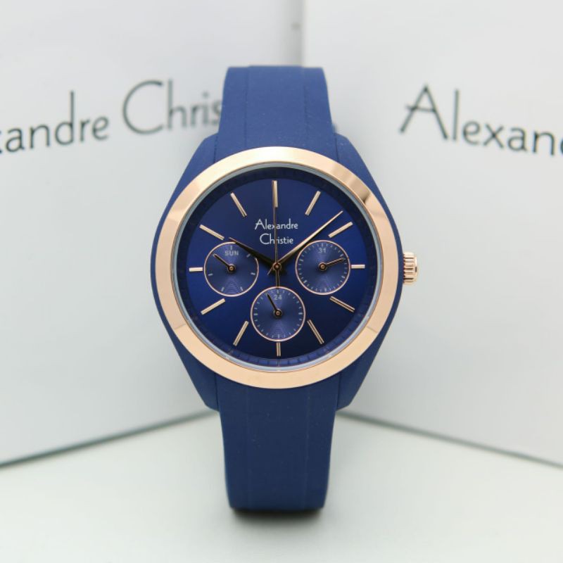 ALEXANDRE CHRISTIE AC 2833 WANITA BLUE ROSEGOLD