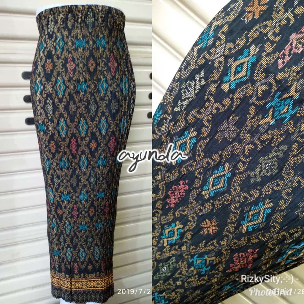 Terlengkap] Rok Plisket Batik - Original / Bawahan Kebaya / Rok Songket Prisket