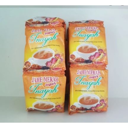 

Jahe Merah herbal Super Inayah per renceng isi 12 sachet