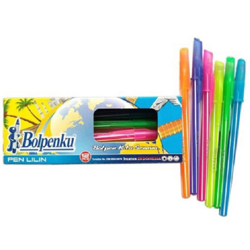 

bolpen lilin bolpenku lusinan isi 12pcs