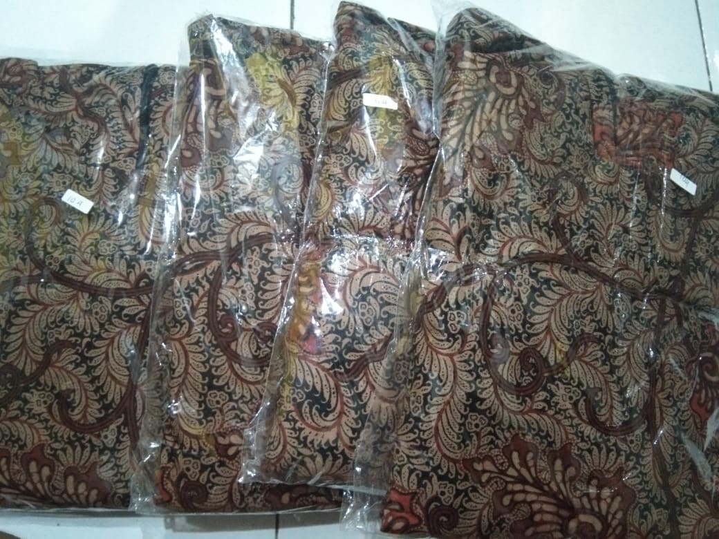 Batik Couple Keluarga Sania Ruffle Ori Ndoro Jowi Dnt Motif Serit