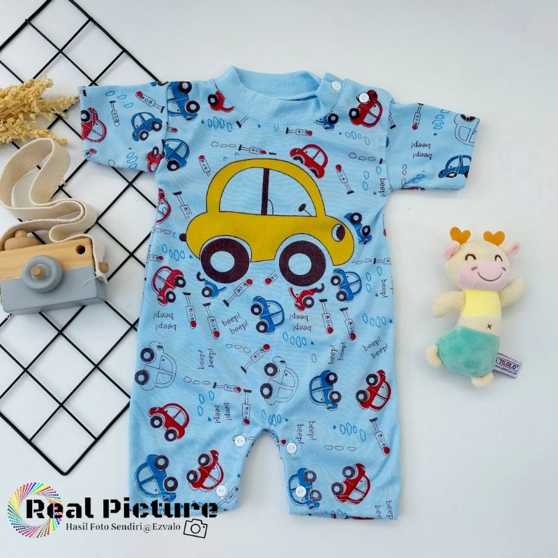 Romper bayi Gambar mobil Jumper bayi 0-6 bulan