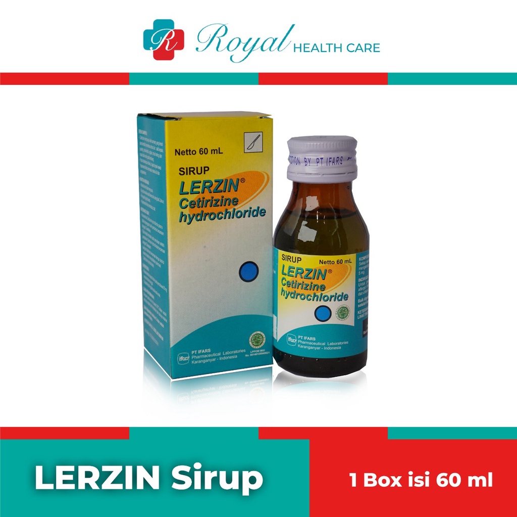 LERZIN SIRUP 60 ML Mengobati Rinitis Menahun, Rinitis Alergi dll