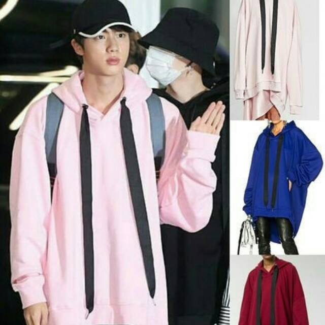 bts jin oversized hoodie