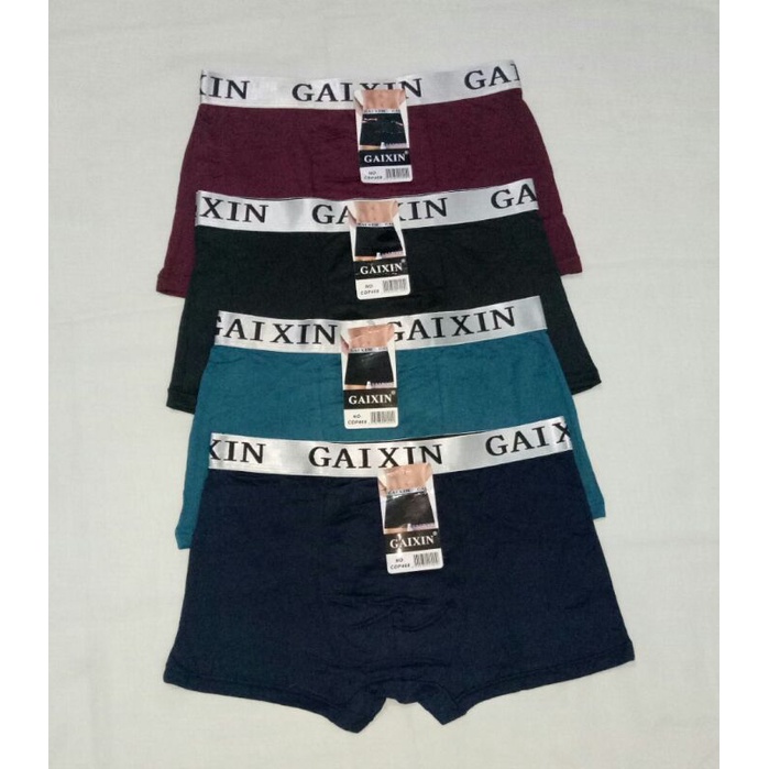 CELANA DALAM SEGIEMPAT BOXER PRIA DEWASA GAIXIN SILVER
