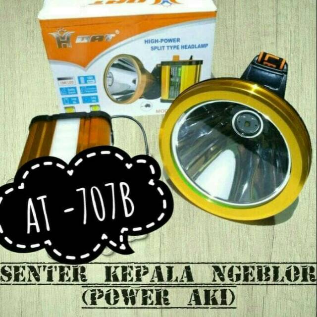 SENTER KEPALA NGEBLOR AKI PLUS EMERGENCY AT - 707B