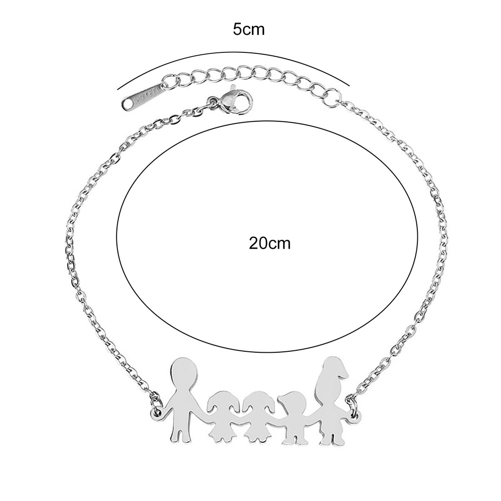 Hu Hu Hu Hu Hu Alat Bantu Pasang Kacamata♡ Gelang Tangan Adjustable Anti Karat Motif Kartun Keluarga Untuk Hadiah