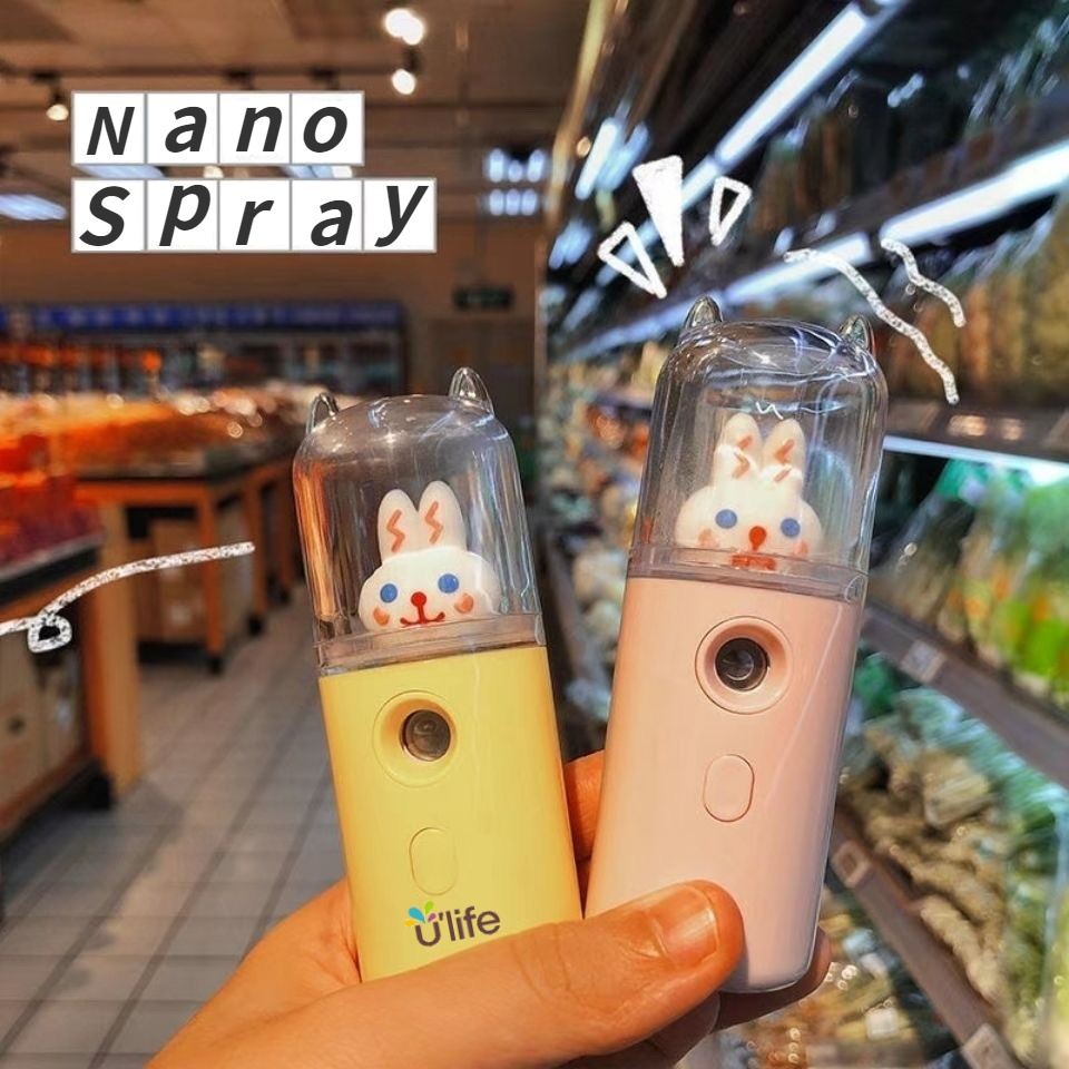 【COD】YZ Cute Pet Nano Spray Mini Murah Wajah USB Charge Portable Pelembab Perawatan Facial Humidifier Water Replenishment Instrument