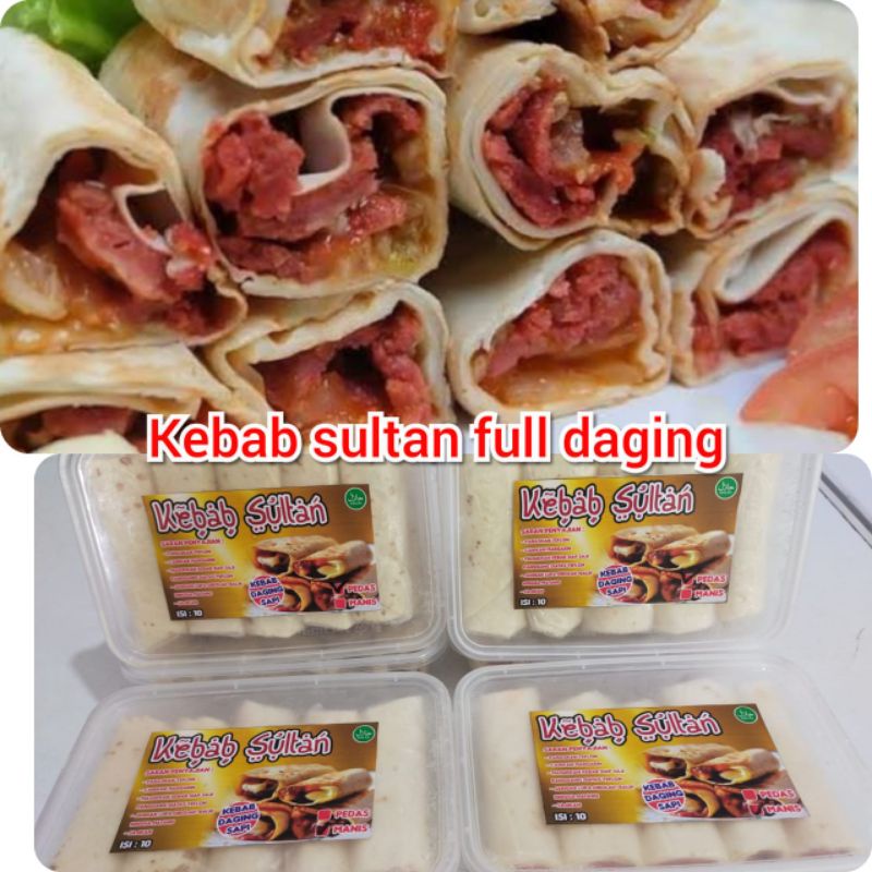 

Kebab Frozen Kebab sultan isi full daging sapi