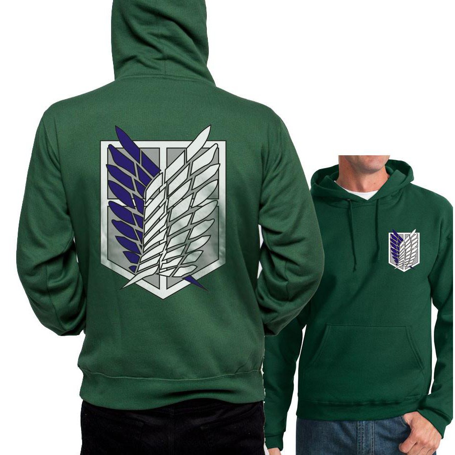 jaket hoodie pria/wanita REMAJA attack on titan/ sweater AOT
