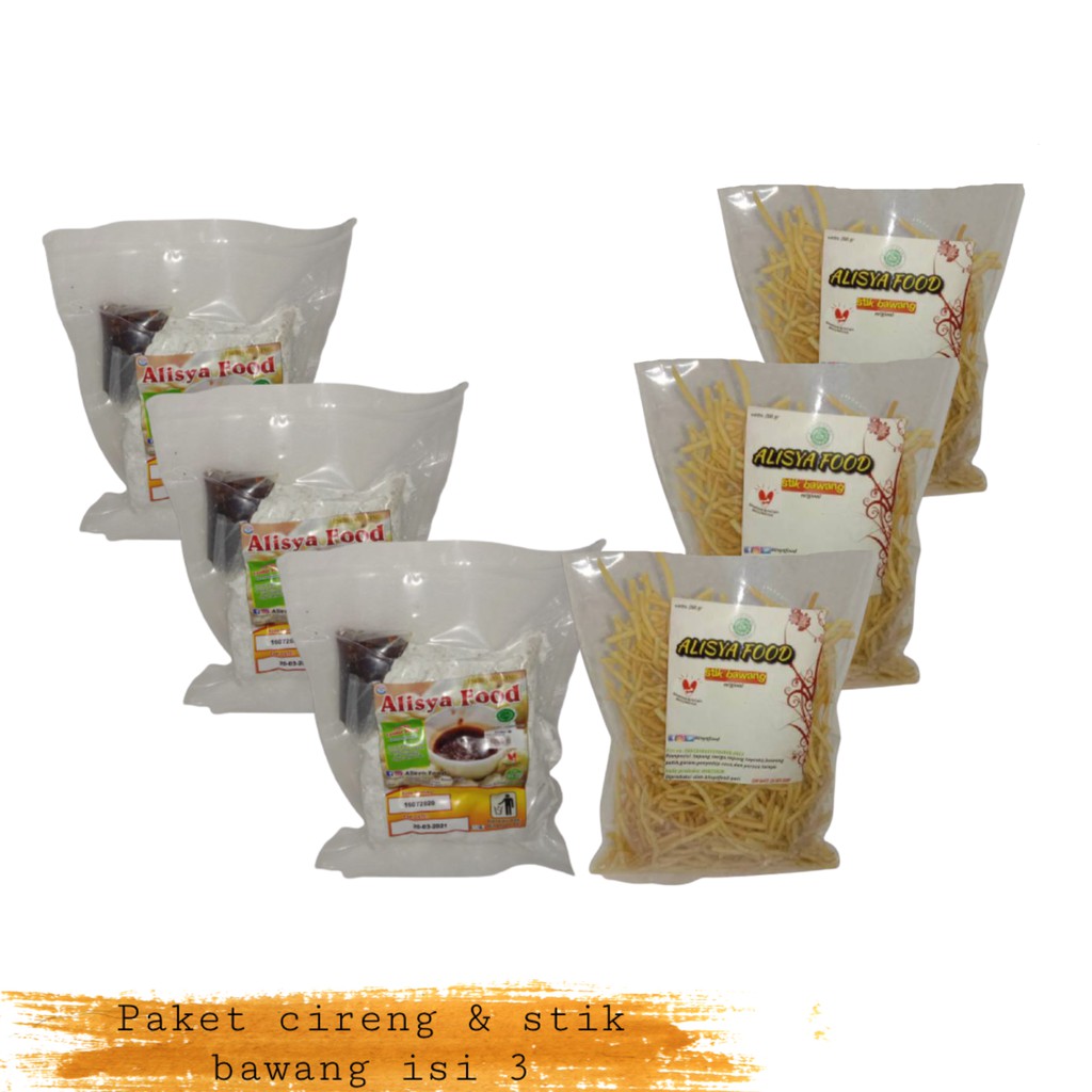 Alisya Food Cireng bumbu rujak isi 11 Stik Bawang Paket 3