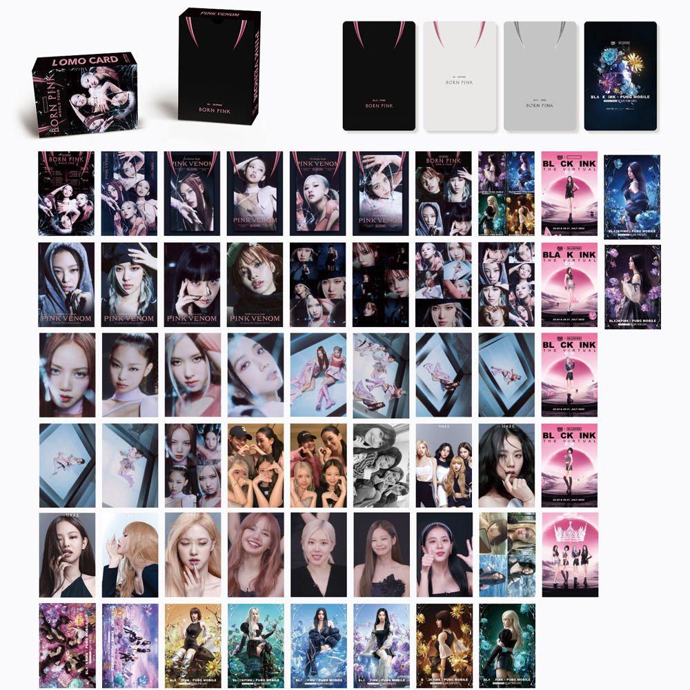 NEEDWAY Photocard VENOM PINK High Quality Fans Collection Print HD Card Kartu Lomo LISA JENNIE ROSE LISA Postcard