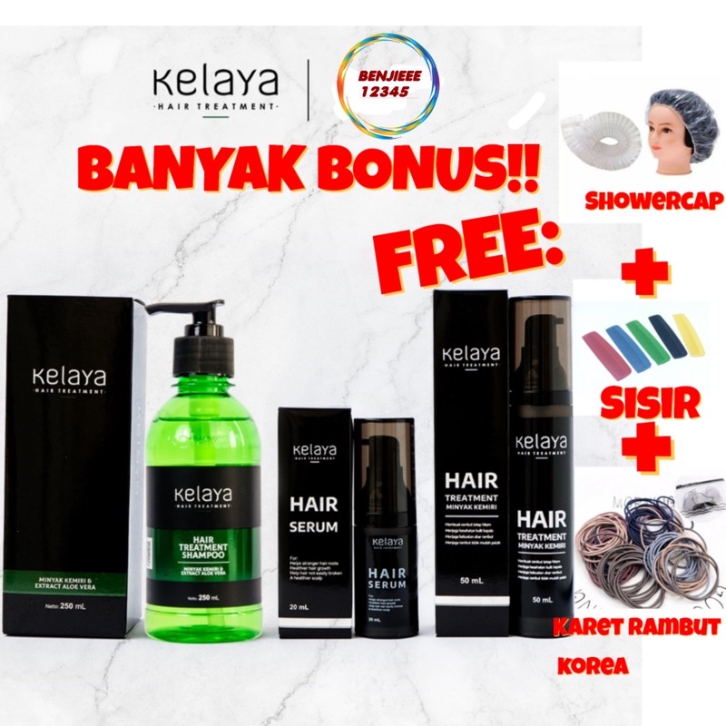 KELAYA SHAMPOO 250ml HAIR TREATMENT Rambut anti rontok hairloss BPOM Original Kelaya shampo penumbuh rambut baru baby hair rambut kemasan baru shampoo shampo kelaya 250 ml