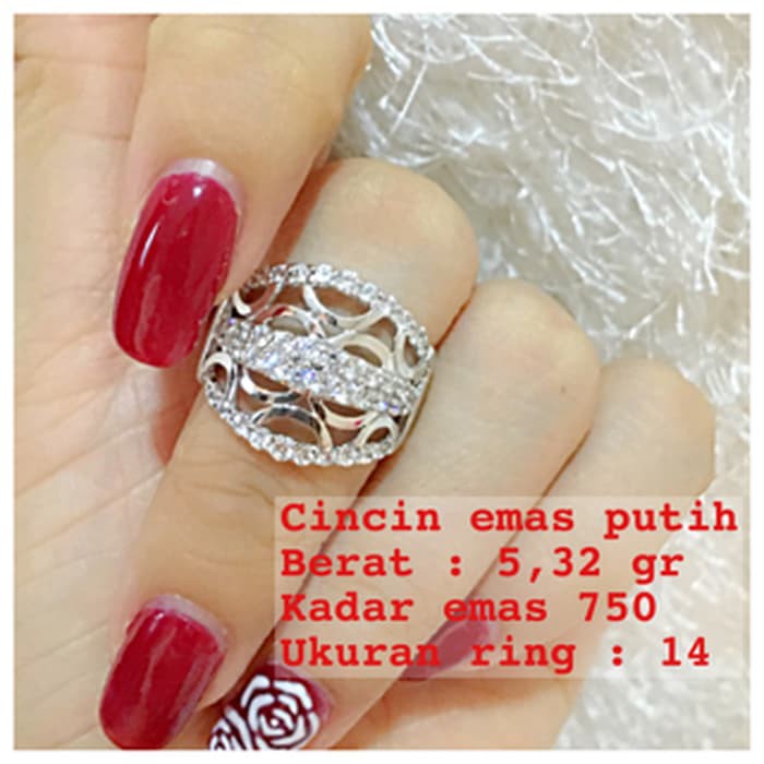 cincin emas putih