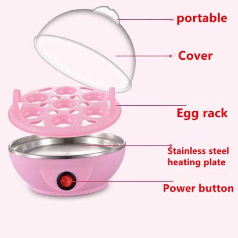 Alat pemasak telur elektrik 3 susun