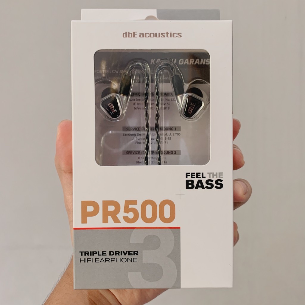 dbE PR500 Triple Dynamic Driver Hifi Earphone w/ Detachable MMCX