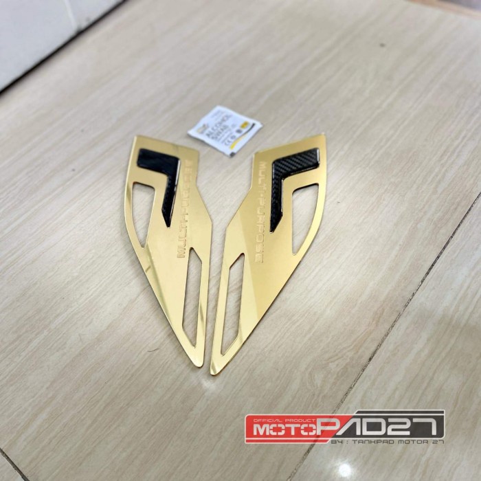 cover footstep akrilik MIO GEAR premium kanan dan kiri - gold