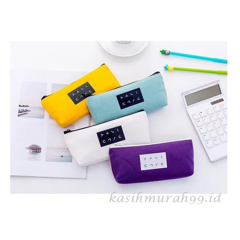 

PROMO! TEMPAT PENSIL JAPANESE SOLID COLOR / TEMPAT KOSMETIK POUCH [KASIHMURAH99.ID]