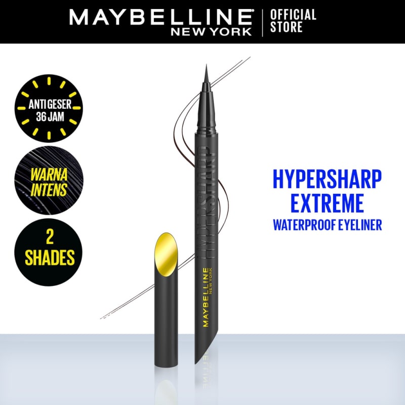 Maybelline Hypersharp Extreme Liquid Eyeliner - Eye MakeUp - Waterproof Eyeliner