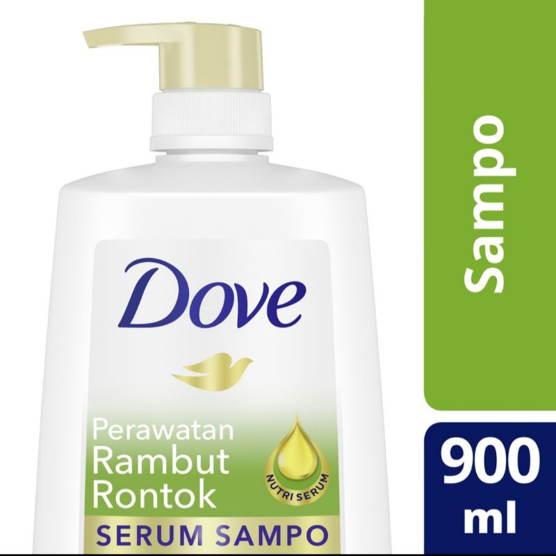 Jual Dove Shampoo Perawatan Rambut Rontok 900ml Shopee Indonesia 