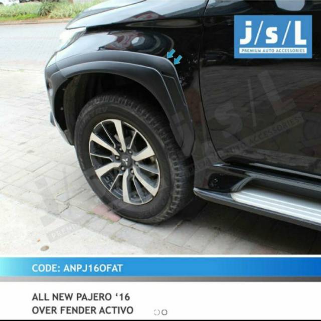 Over fender all new Pajero 2016 over fender activo samping jsl