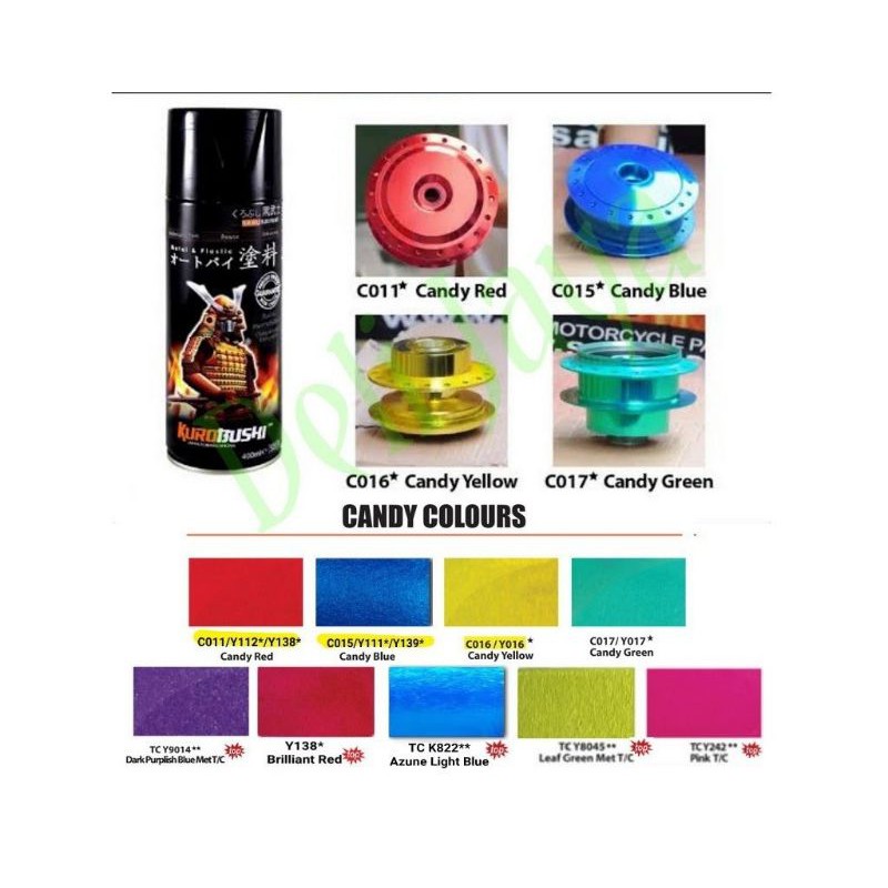 

samurai paint seri candy