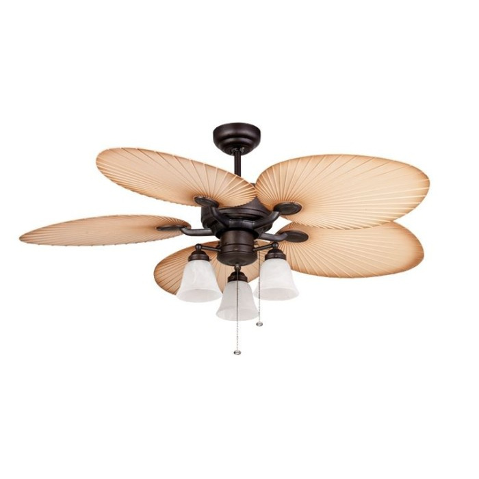 MT EDMA 52IN Mediterrania Ceiling Fan Dekoratif Lampu Hias - Cream