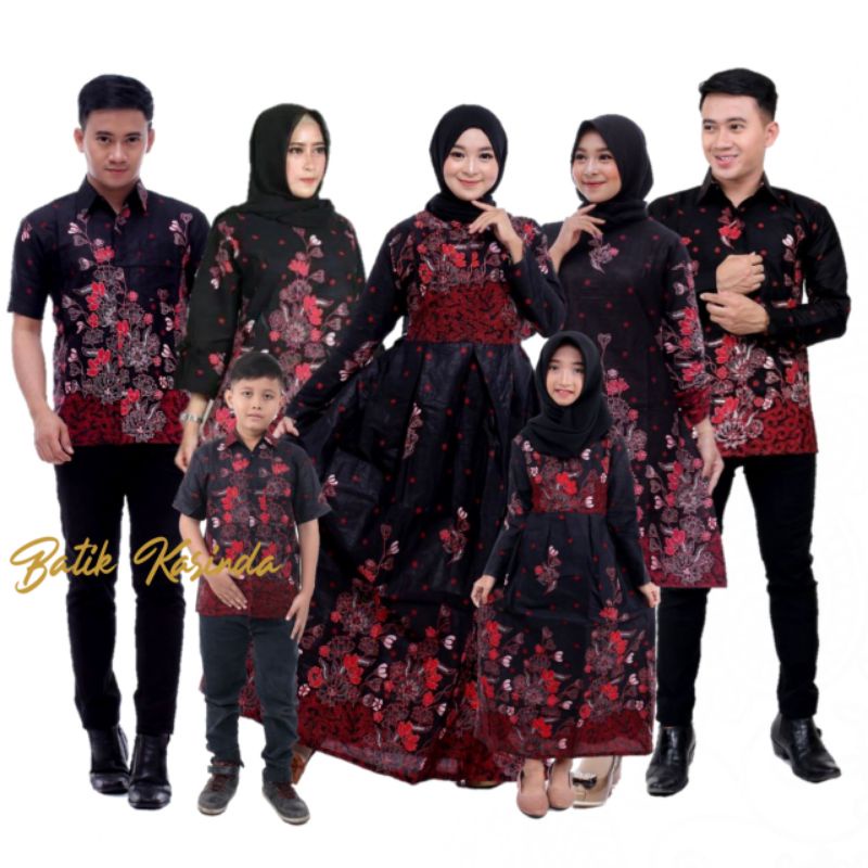 Baju batik Couple Keluarga Ayah Ibu Anak Pasangan Suami Istri Atasan Wanita Pria Dan Anak Anak Sania Ruflle Ori Ndoro Jowi Modern Family Lebaran Terbaru 2023