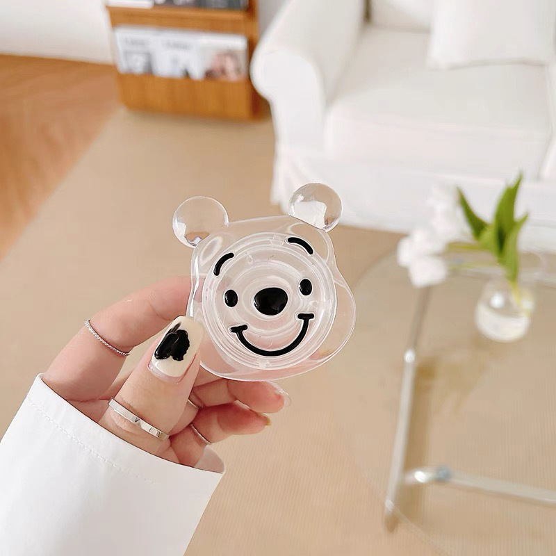 Ring Holder Hp / Smartphone Bahan Resin Motif Kartun Gaya Korea