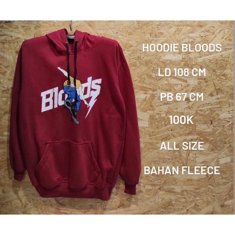 hoodie maroon bloods