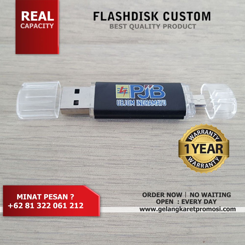 Jual FLASDISK OTG CUSTOM PROMOSI UNTUK SOUVENIR USB CUSTOM UNIK HARGA