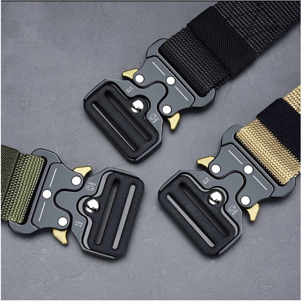 SHOPEE 6.6 SUPER SALE!! Ikat Pinggang Pria Tactical Nylon Kanvas Sabuk Military Kode S045