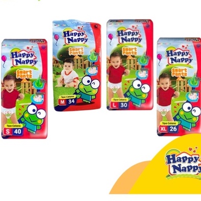 HAPPY NAPPY POPOK BAYI SMART PANTS S40/M34/L30/XL26