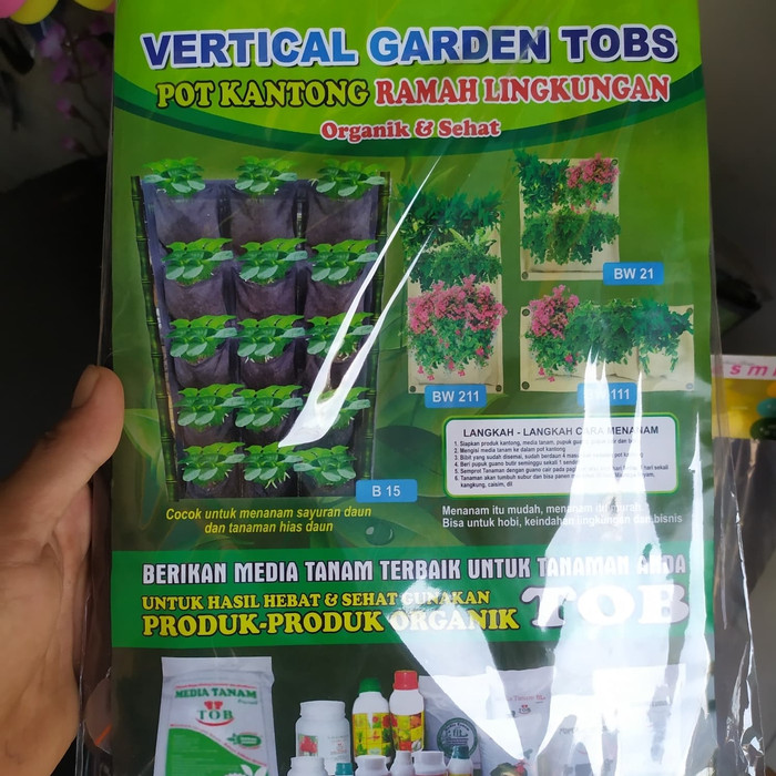 kantong media tanam vertikal garden