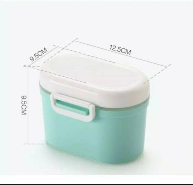 S22 SMALL -TEMPAT KOTAK PENYIMPANAN SUSU BUBUK BAYI BPA FREE PORTABLE SEALED