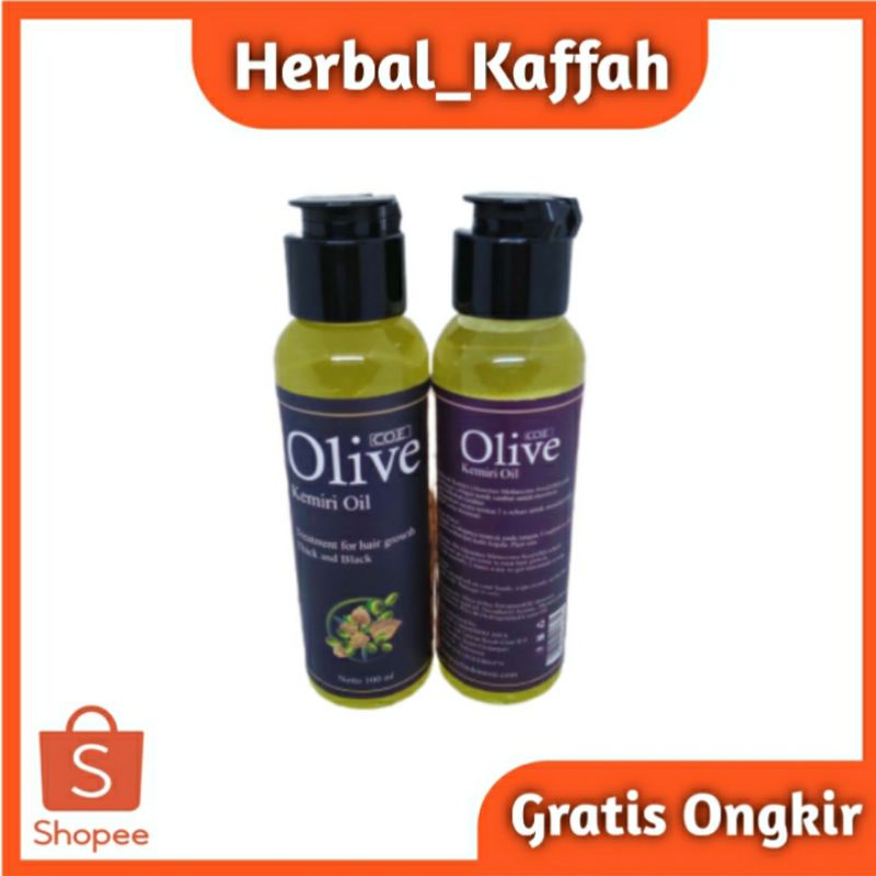 Minyak Kemiri Olive CO.E 100 ml Original Menyuburkan dan Melembutkan Rambut Kering Kusam