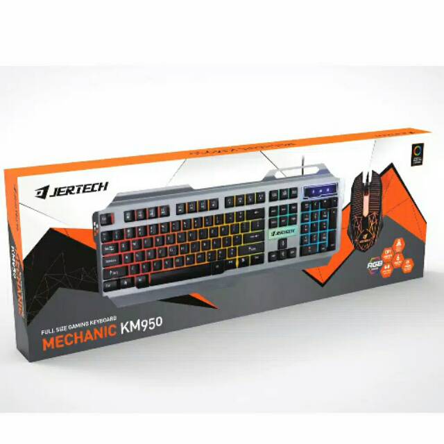 Mechanic Keyboard Gaming Jertech KM - 950 Aluminium