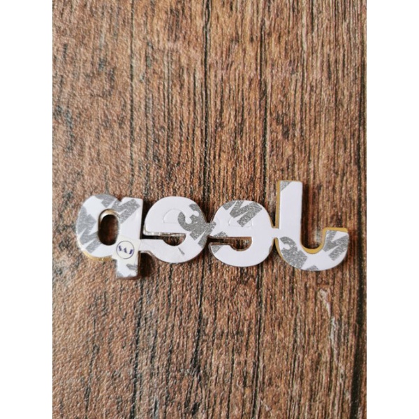 emblem tulisan jeep kecil