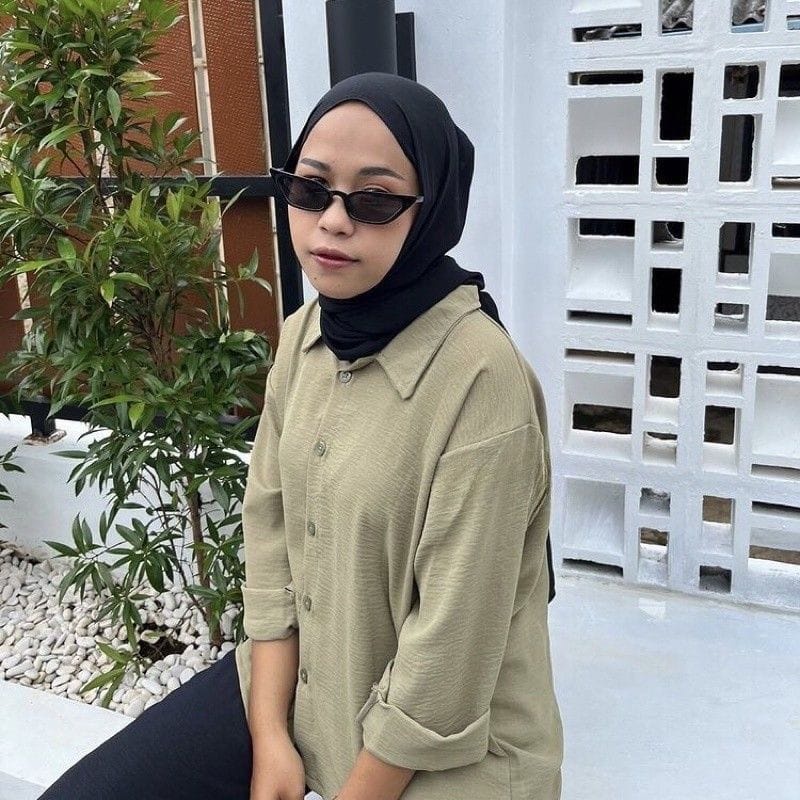 KEMEJA OVERSIZE CRINCLE SHIRT WANITA