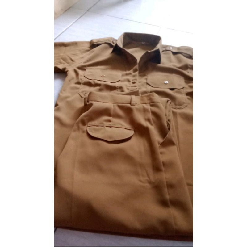 seragam pemda/setelan pns satu set baju dan celana/baju pns