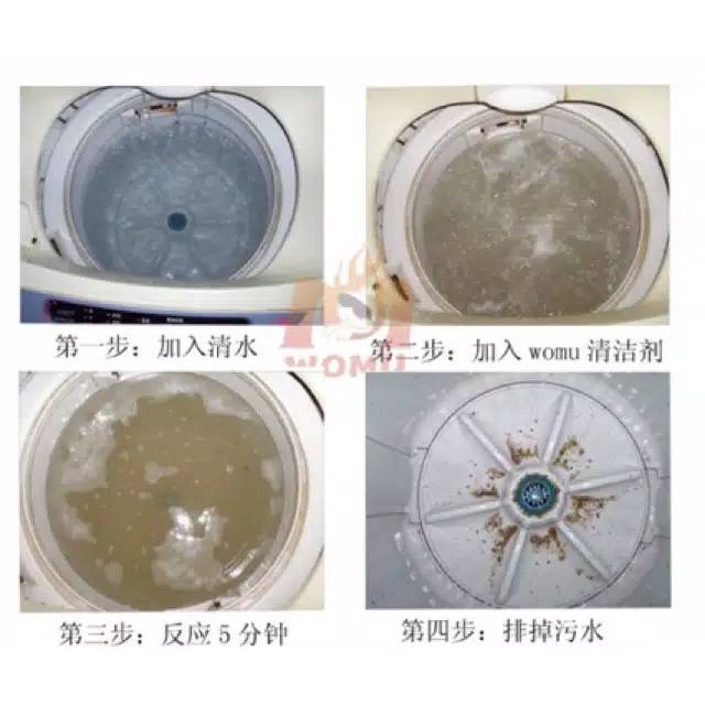 (SKR) Sabun Bubuk Pembersih Tangki Serbuk Mesin Cuci Bukaan Depan dan Atas Washing Machine Cleaner