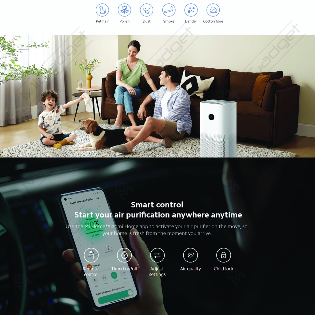 Xiaomi Smart Air Purifier 4 Pro - Mi Air Purifer 4 Pro - Garansi Resmi