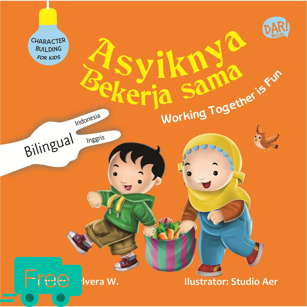 Jual character building for kids asyiknya bekerja sama boardbook