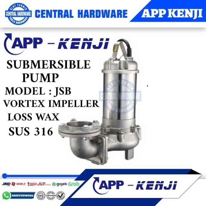 KENJI APP JSB 10-3 SERIES 380V SUBMERSIBLE VORTEX SEWAGE PUMP MANUAL