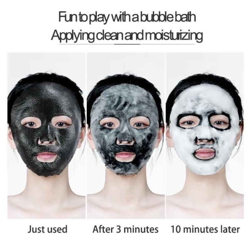 IMAGES BUBBLE AMINO ACID MASK FOAM MENGECILKAN PORI