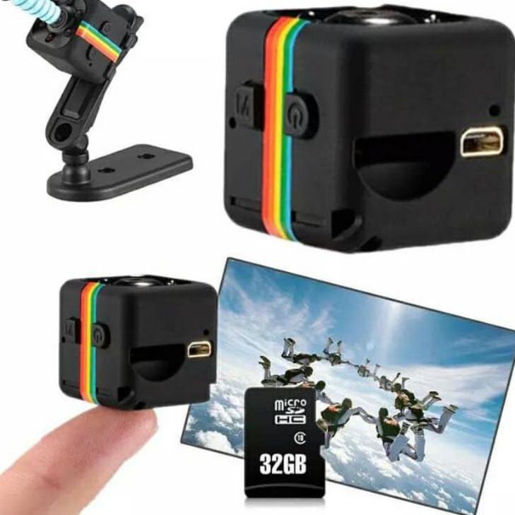 [PRODUK 6WYVO] SPY CAMERA MINI SQ11 NIGHT VISION / KAMERA PENGINTAI CCTV / WIFI FULL HD 1080P SUPPOR