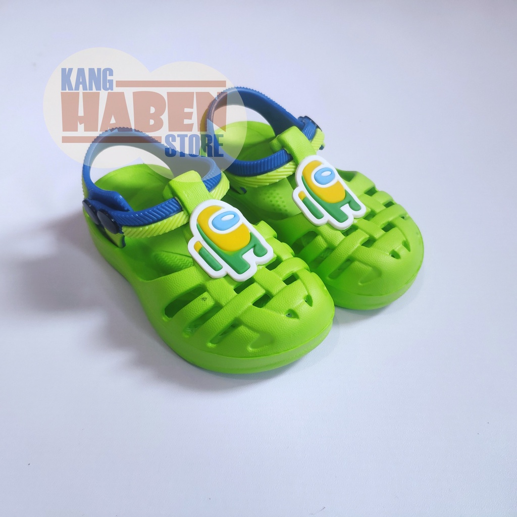 Habenkids Sandal Anak Bayi Lucu Karakter 4mong Us Cowok Cewek Sendal Ringan dan nyaman Anak 257EAA 19-24